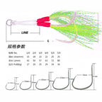 Slow Pitch Jig Double Assist Hooks, High-Carbon Steel