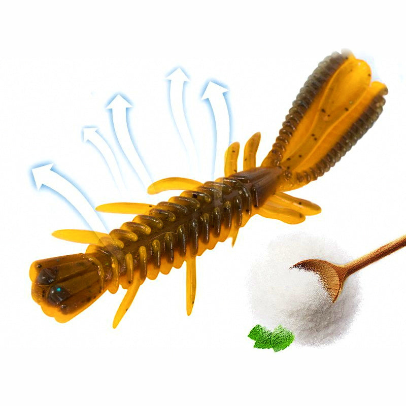 Soft Plastic Shrimp Lure, 5-7 cm (2-2.8 in), 10-30 Pack