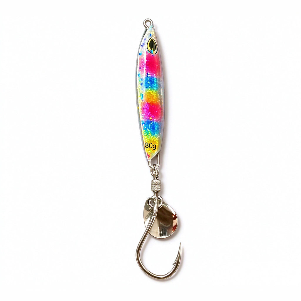UV Casting Metal Jig w/ Spinner Blade, 80–100 g (2.8–3.5 oz)
