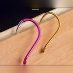 Barbed Eyed Saltwater Fishing Hooks, Sizes 0.8–14