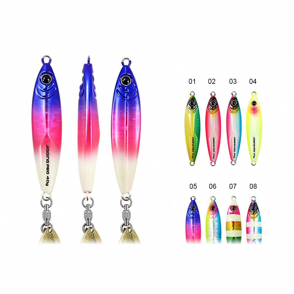 Glow Fast Retrieve Jig, Blade & Single Hook, 30–80 g (1.1–2.8 oz)