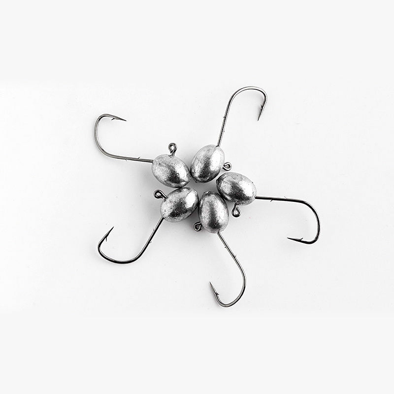 Weighted Worm Hooks for Soft Baits, 1.5–7 g (0.05–0.25 oz)
