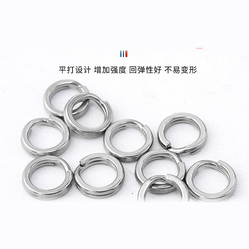 Stainless Steel Double Split Rings for Jigs & Lures, Sizes 1-10