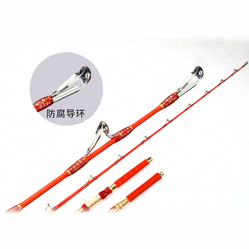 Solid Fiberglass Boat Rod, Electric Reel, 1.35–2.7 m (4.4–8.9 ft)