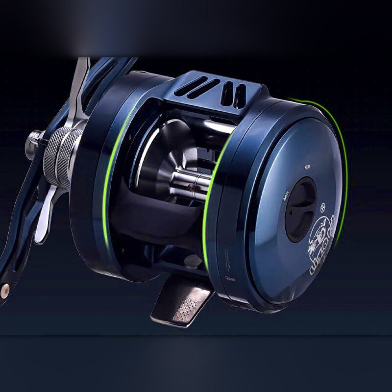 Conventional Boat Fishing Reel, 6.6:1, Stainless Steel Frame