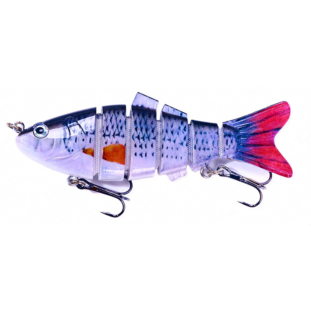 Jointed Swimbait Lure, 10 cm 18 g (0.6 oz), Size 6 Hooks