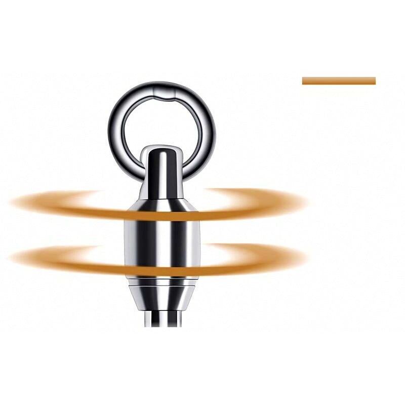 Bearing Snap Swivels, Fishing Line Connectors, Pack of 10–20