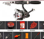 Compact Carbon Fishing Rod, 5-Piece, 1.1–2.3 m (3.6–7.5 ft) – product photo