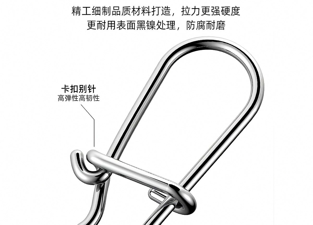 Stainless Steel Snap Swivels, #14–3/0, 10/20/50 Pack – product photo