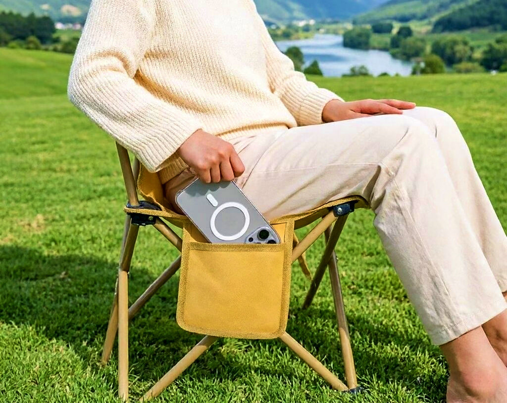 Portable Folding Chair for Fishing & Camping, Oxford Cloth – product photo