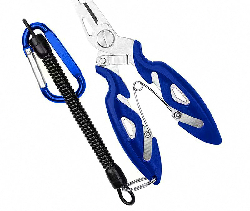 Fishing Pliers with Lanyard and Pouch, 420 Stainless Steel – product photo