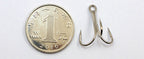 Barbed Treble Hooks, Round Bend, Sizes 16 to 5/0 – product photo