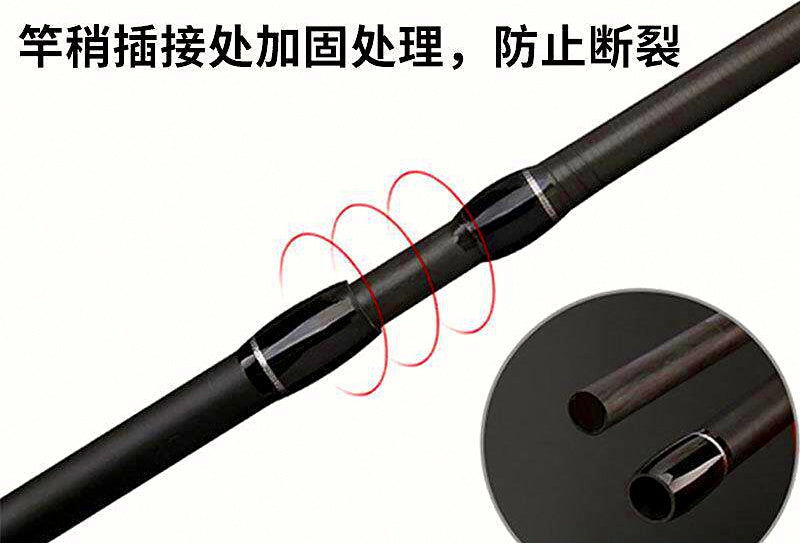 Heavy Carbon Boat Rod, Spinning or Casting, 5.9–9.8 ft – product photo
