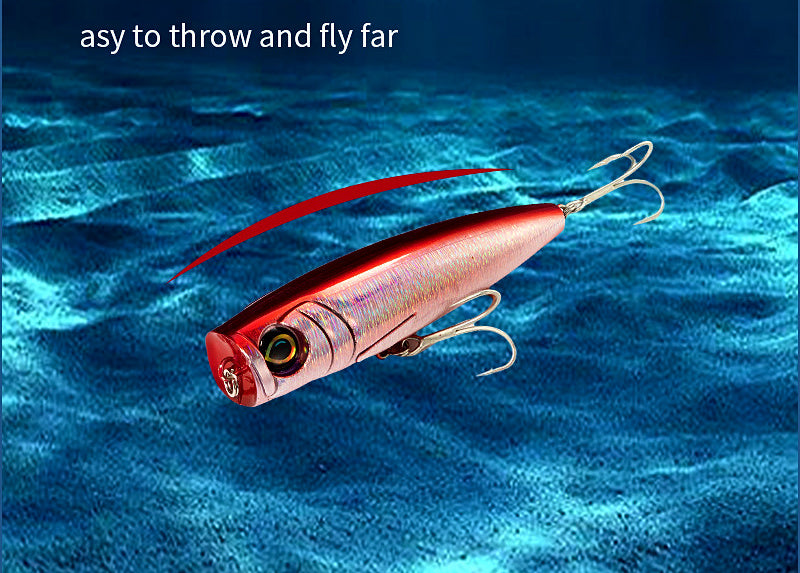 Topwater Popper Lure, 130 mm (5.1 in), 60 g (2.1 oz) – product photo
