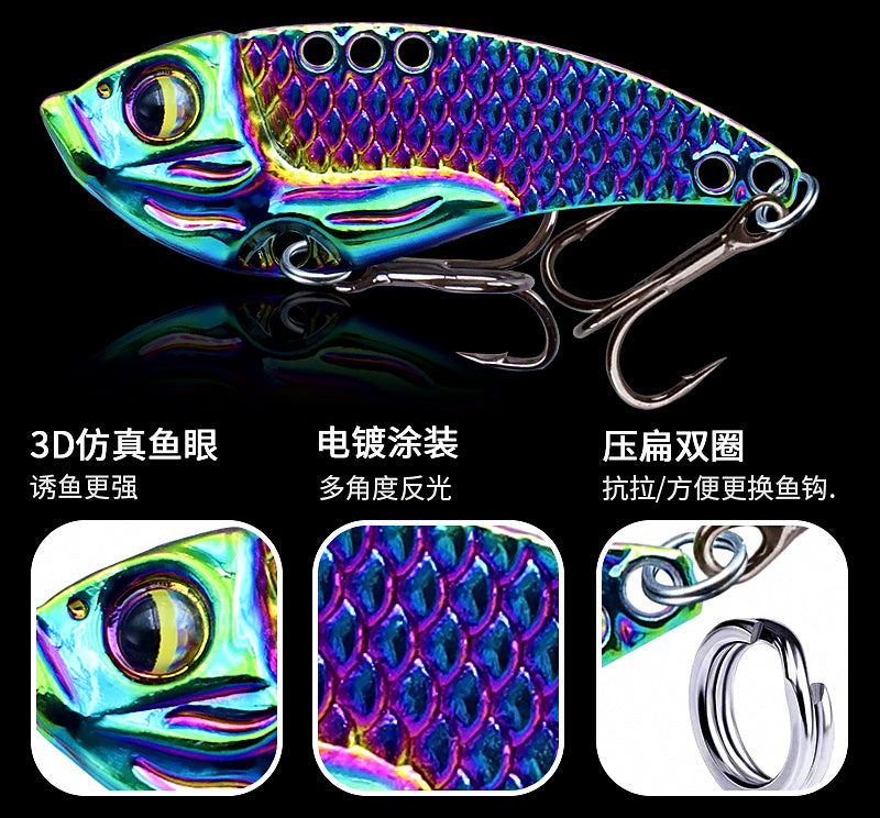 Metal VIB Blade Bait, Lipless Sinking Lure, 3–20 g (0.1–0.7 oz) – product photo