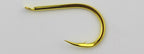 Gold Carbon Steel Barbed Hooks, Senmata Style, 50 Pack – product photo