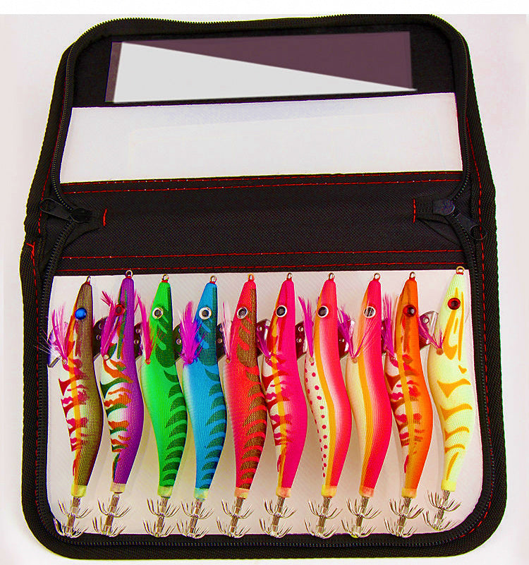 Glow Egi Squid Jig Set, Rattle Wood Shrimp, #1.5–3.5 – product photo
