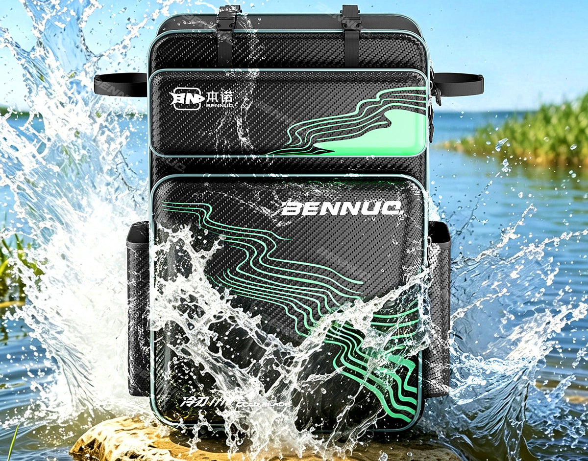 Large Fishing Tackle Backpack Bag, Oxford or PVC – product photo