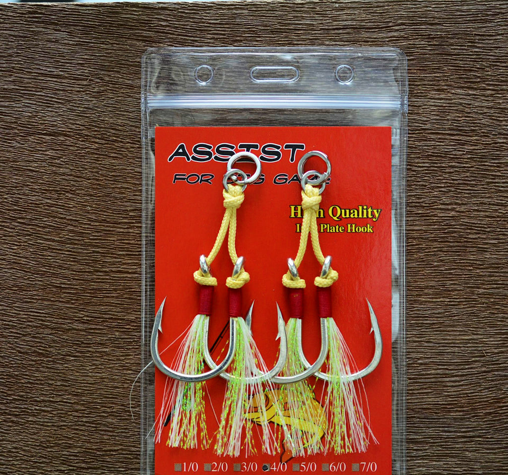 Double Assist Hooks for Jigs, Sizes 1/0–5/0 – product photo