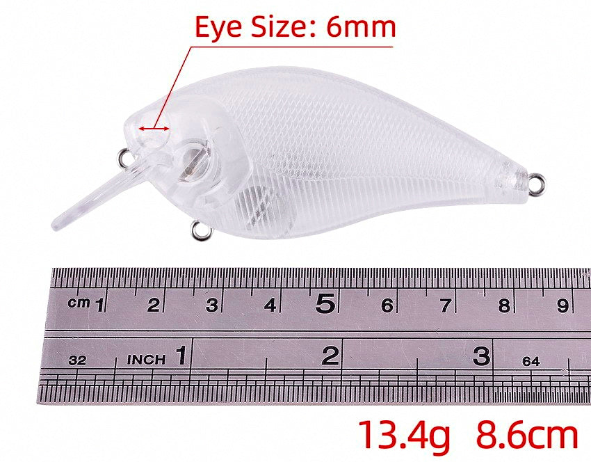 Unpainted Minnow Lure Blank, 8.4 cm (3.3 in), 13.4 g (0.47 oz) – product photo