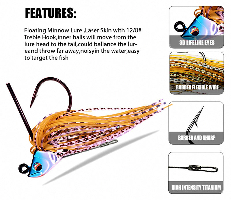 Spinner Blade Bait with Noise Blade, 13 g (0.46 oz) – product photo