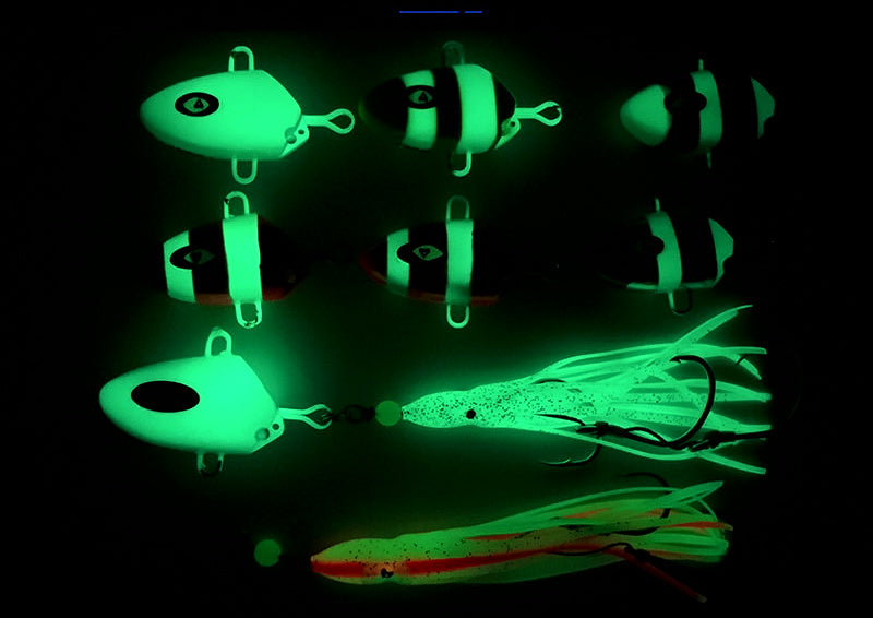 Glow Slow Pitch Jig with Squid Hook, 100–300 g (3.5–10.6 oz) – product photo