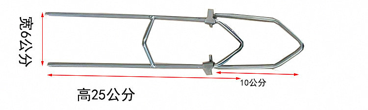 Stainless Steel Rod Holder Stand, Ground Spike or Clip-On – product photo