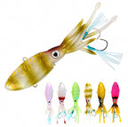 Glow UV Soft Squid Bait with Hook, 90–250 g (3.2–8.8 oz)