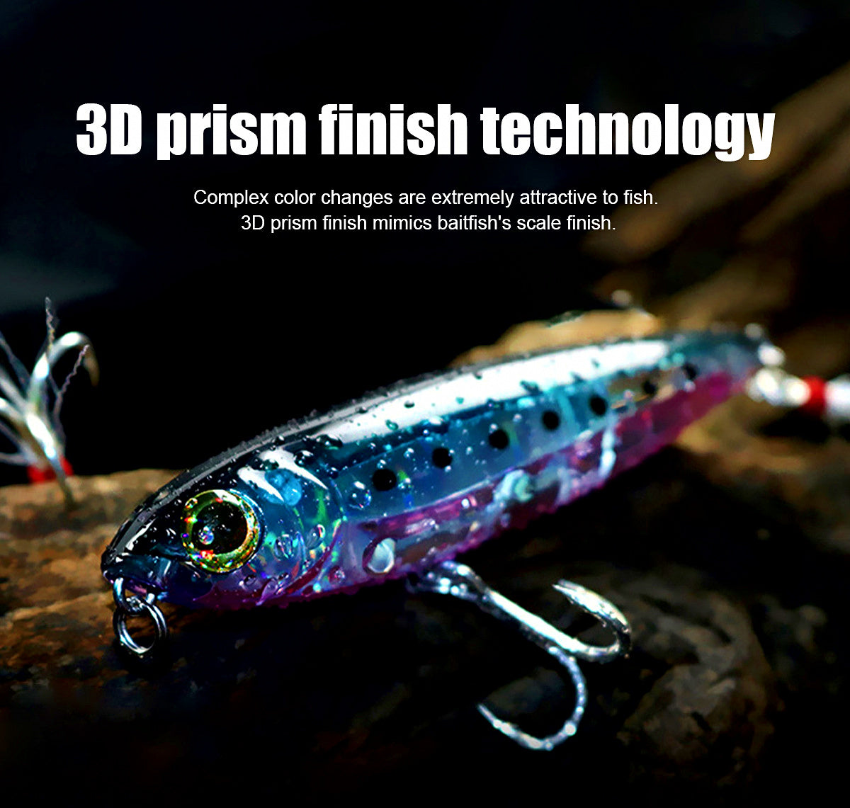 Floating Pencil Minnow Lure, 85 mm & 100 mm (3.3 & 3.9 in) – product photo
