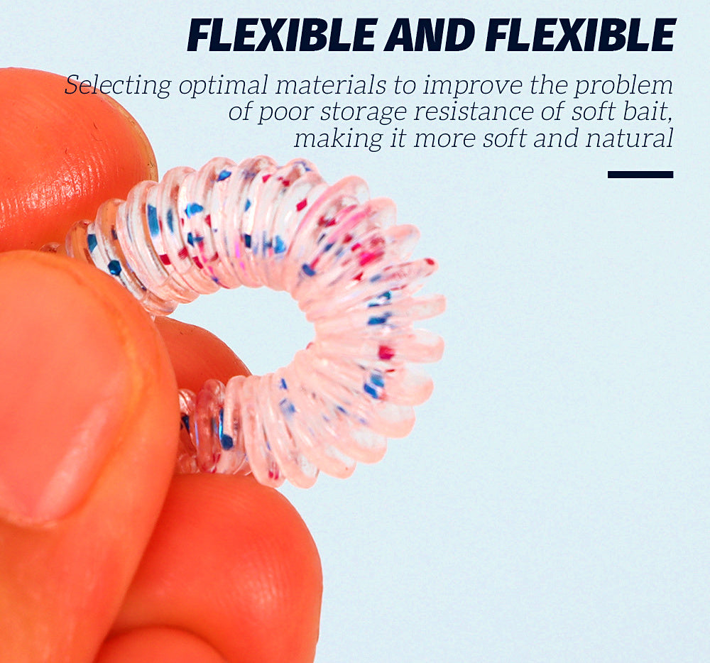 Soft Plastic Worm Lures, Threaded Body, 6.2 cm, 20-Pack – product photo