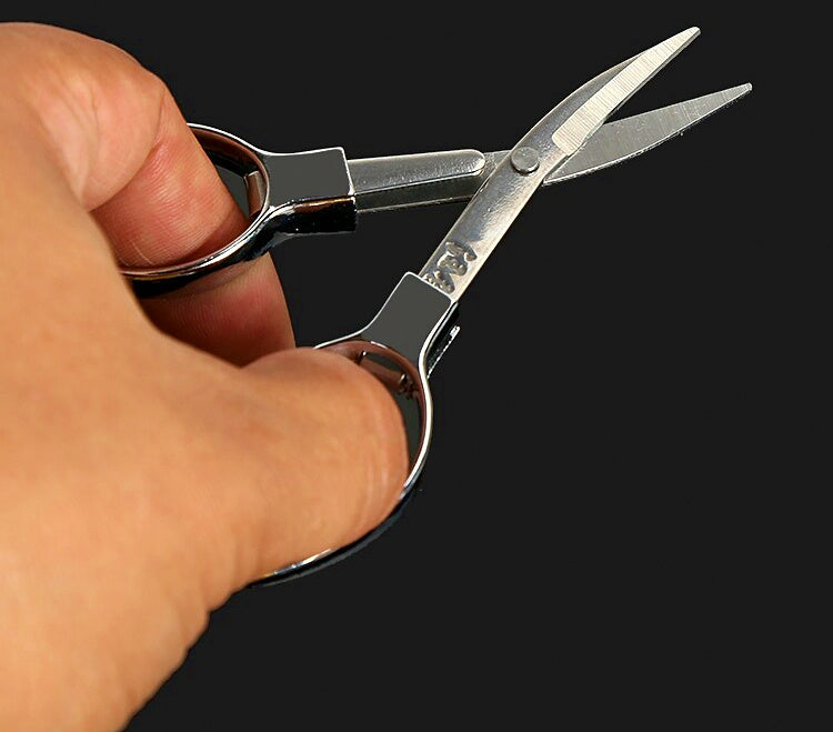 Folding Figure-8 Fishing Scissors for Line and Lead Sheet – product photo