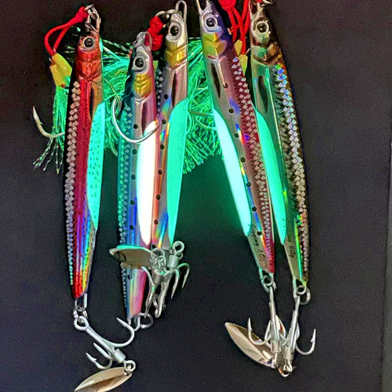 Glow Belly Scale Iron Casting Jig, 40–200 g (1.4–7.1 oz) – product photo