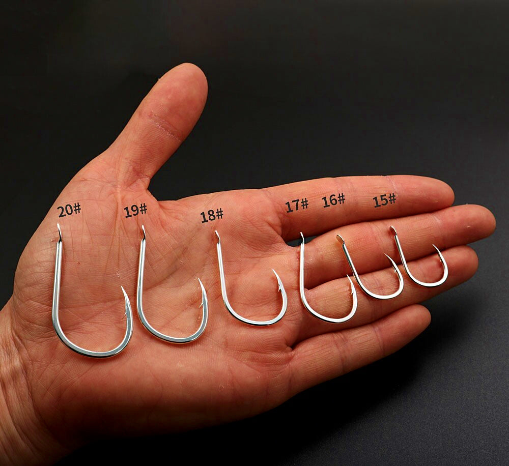 Barbed Jig Hooks for Metal Jigs, 10-Pack, DIY Rigging – product photo