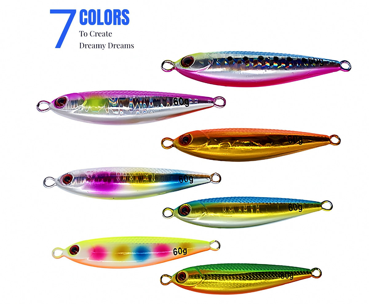 Glow Metal Jig with Double Hooks, 60–100 g (2.1–3.5 oz) – product photo