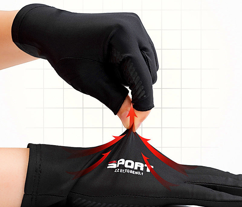 UV Sun Protection Fishing Gloves, Two-Finger or Half-Finger – product photo