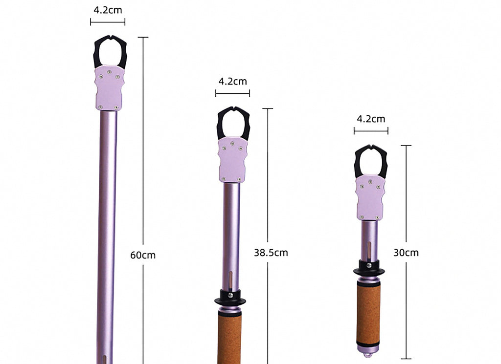 Long Handle Fish Gripper, Optional Scale, 28–61 cm (11–24 in) – product photo