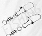 Reinforced Safety Pin Snap Swivels, Sizes 2–14, 50/100 Pack – product photo