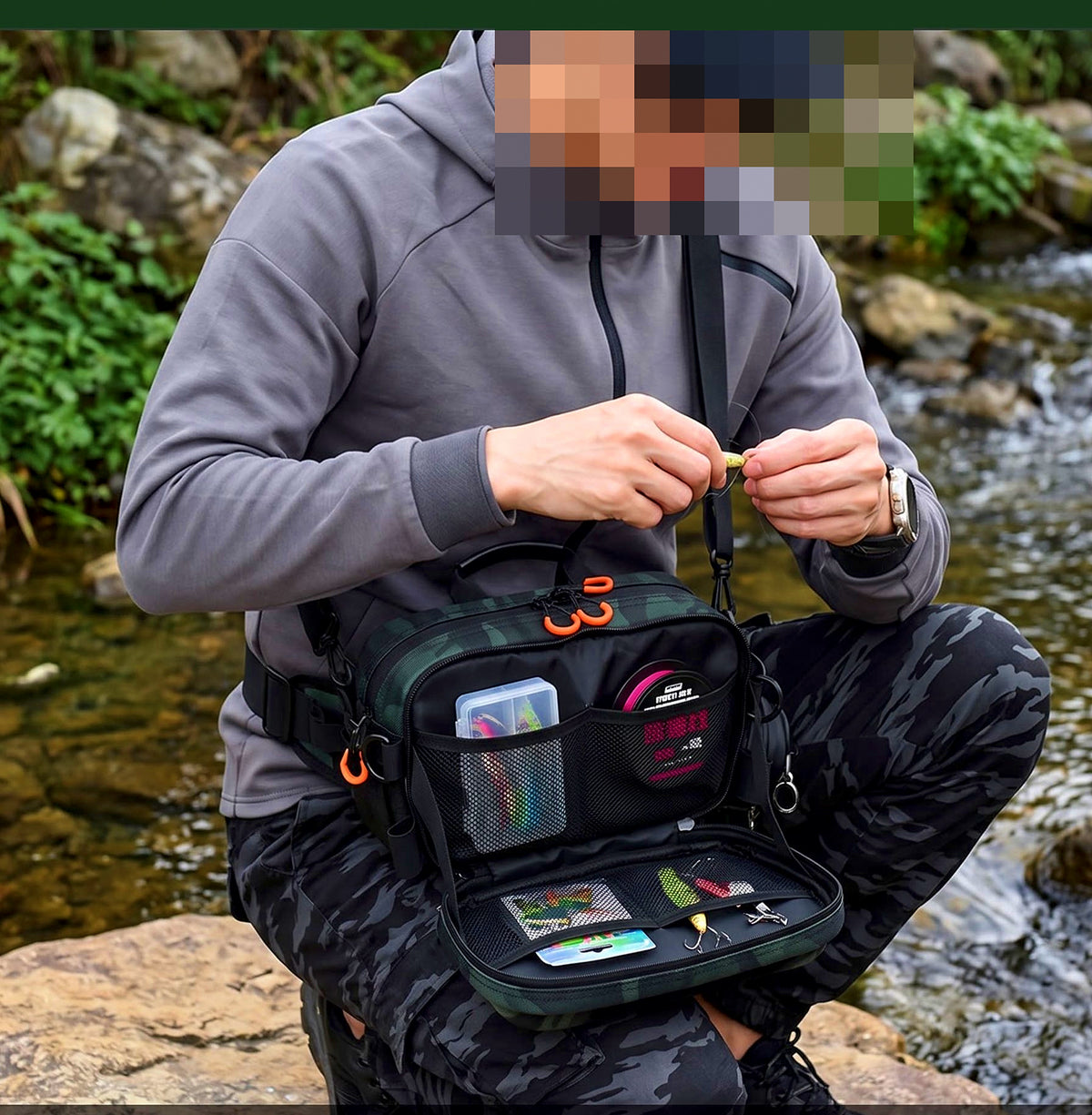 Lure Waist Bag / Crossbody Tackle Bag, Oxford Cloth – product photo