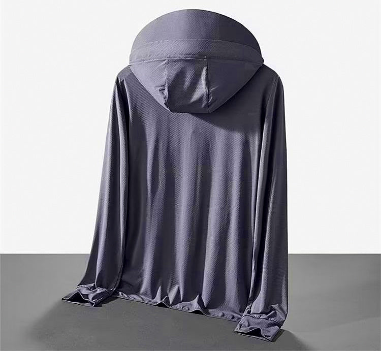 Men's Hooded Sun Protection Fishing Jacket, Lightweight – product photo