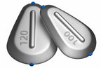 Heart Shaped Flat Sinkers, Plastic Core, 0.7–7 oz (20–200 g) – product photo