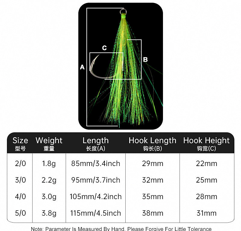Wire Assist Hooks for Metal Jigs, 3-Pack, Sizes 2/0–5/0 – product photo