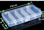 5-Compartment Plastic Tackle Box, 18 cm (7.1 in) – product photo