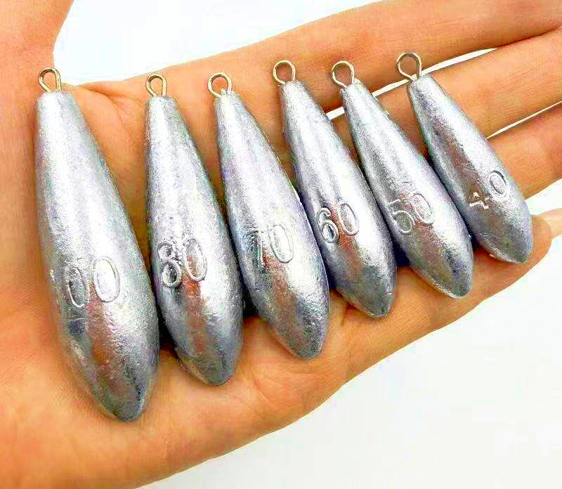 Teardrop Casting Sinker, Stainless Ring, 0.12–7 oz (3.5–200 g) – product photo