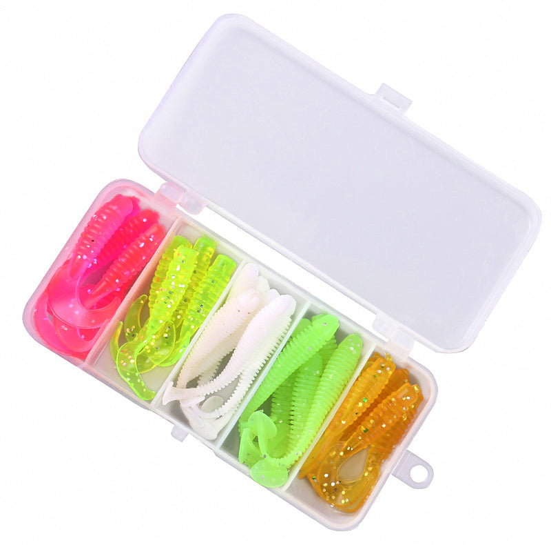 T-Tail Swimbait & Lead Jig Head Hook Set – product photo