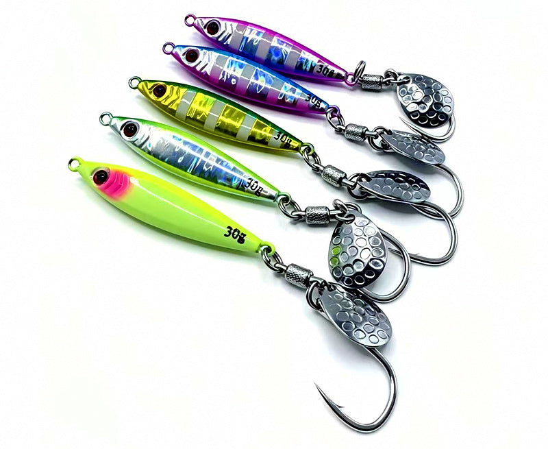 Metal Casting Jig with Spinner Blade Option, 20–80 g (0.7–2.8 oz) – product photo