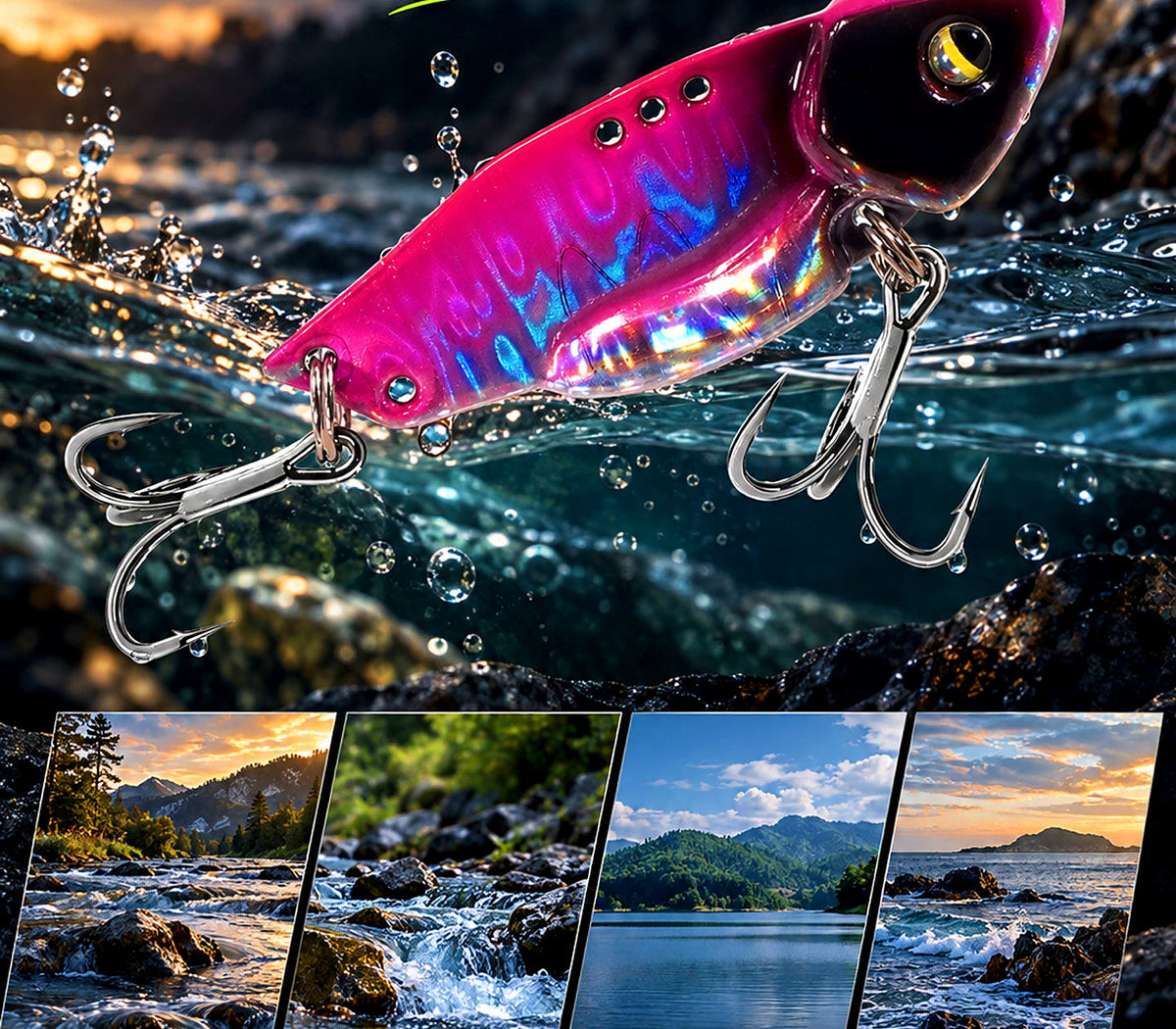 Vibration Blade Bait (VIB), 5–15 g (0.18–0.53 oz) – product photo