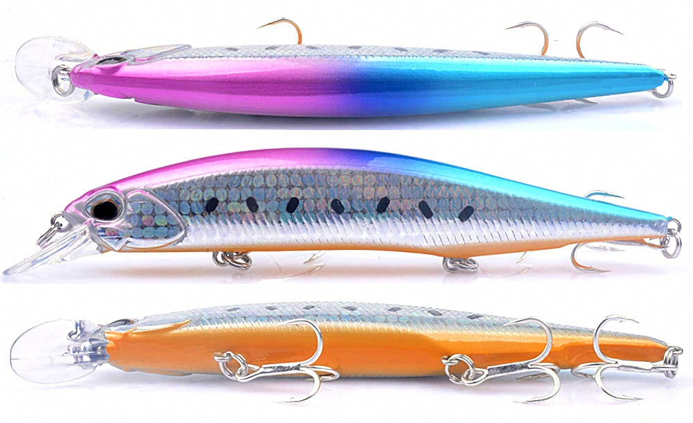 Long Casting Minnow Lure, 13.4 cm (5.3 in), 17.5 g (0.62 oz) – product photo