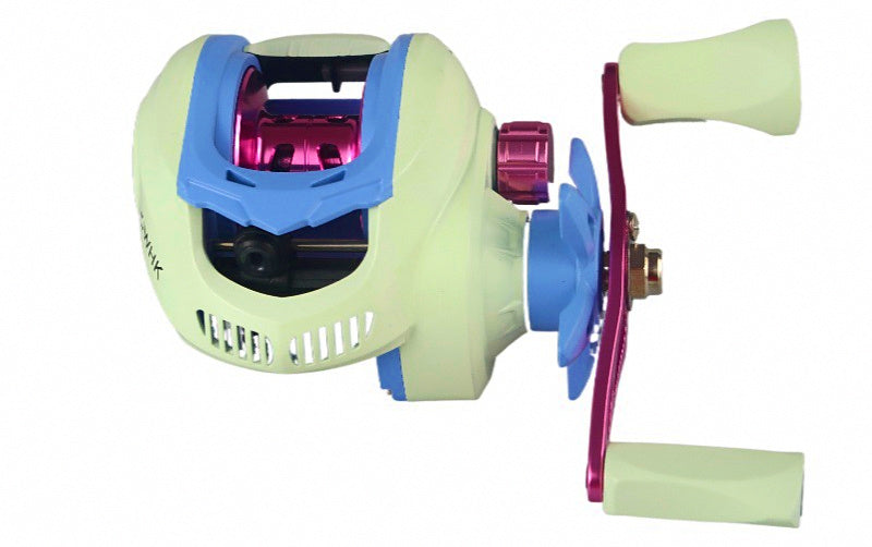 Round Baitcasting Reel, Macaron Colors, Left or Right Hand – product photo