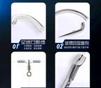 3-Hook Bottom Rig with Glow Beads, Anti-Tangle, Sizes 1–8 – product photo