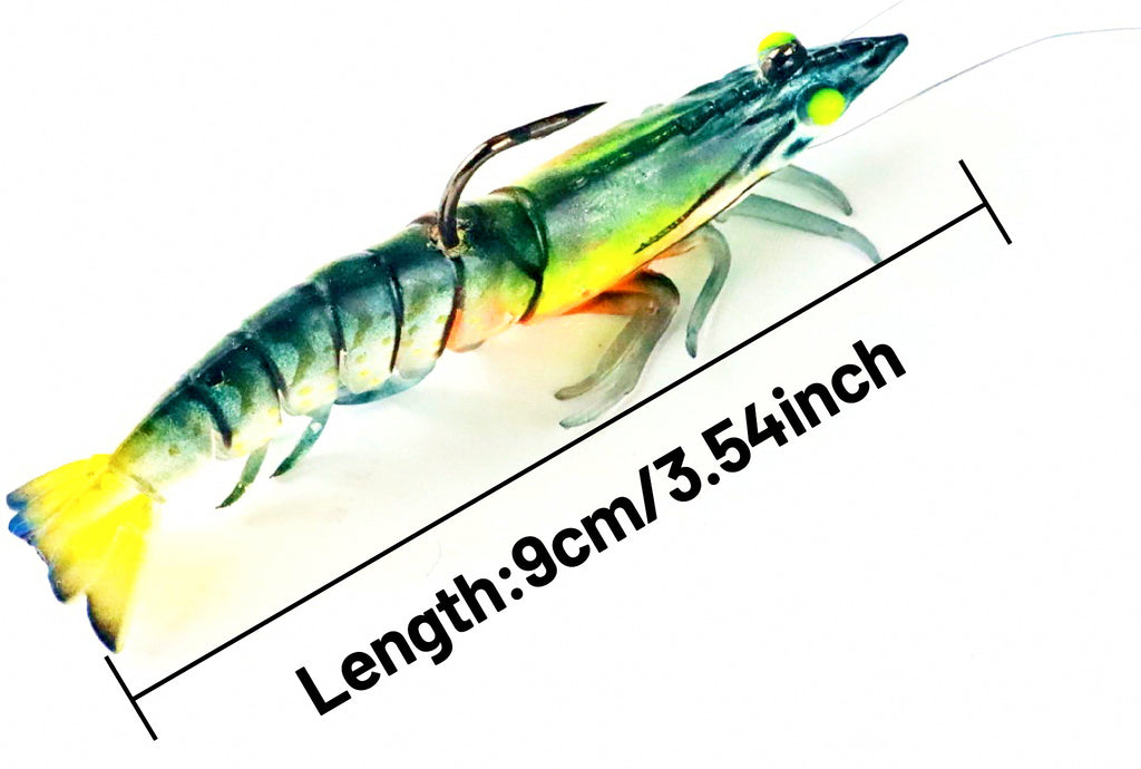 Glow Jointed Shrimp Lure, 9 cm (3.5 in) 12 g (0.4 oz) – product photo